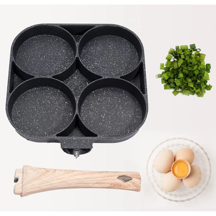 4 Hole Omelet Pan Nonstick Frying Pot For Eggs Pancakes