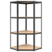 4-layer Shelves 5 Pcs Anthracite Steel And Engineered Wood