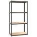 4-layer Shelves 5 Pcs Anthracite Steel And Engineered Wood