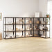 4-layer Shelves 5 Pcs Anthracite Steel And Engineered Wood