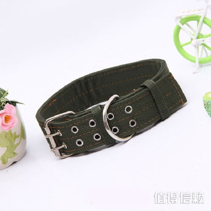 4 Layer Thicken Nylon Double Breasted Dog Collar