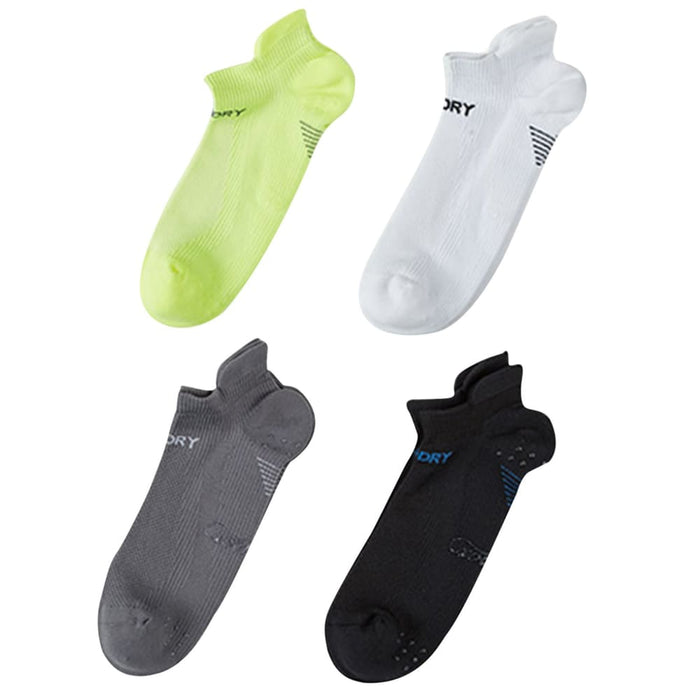 4 Pack Large Multi Colour Seamless Sport Sneakers Socks