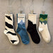 4 Pairs Graphic Crew Socks For Active Wear