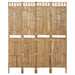 4-panel Room Divider Bamboo 160x180 Cm Taoiak