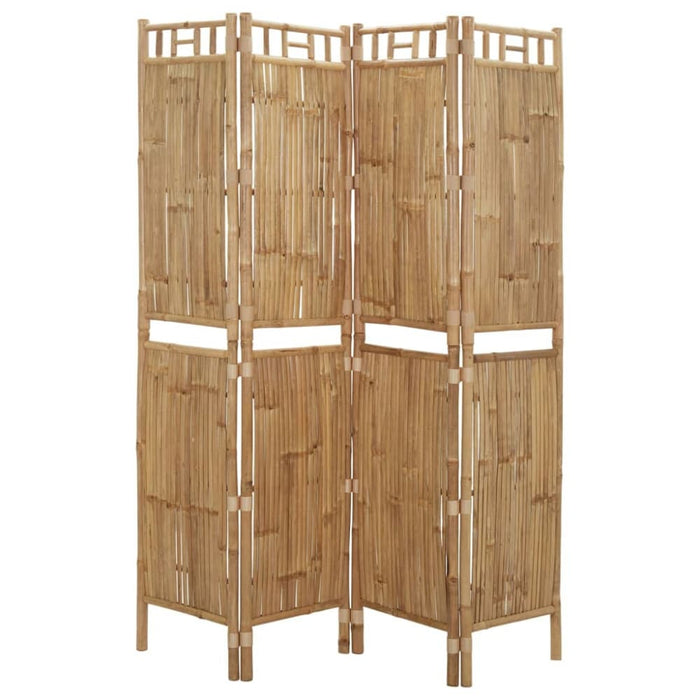 4-panel Room Divider Bamboo 160x180 Cm Taoiak