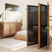 4-panel Room Divider Black 280x180 Cm Tokonb