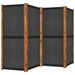 4-panel Room Divider Black 280x180 Cm Tokonb