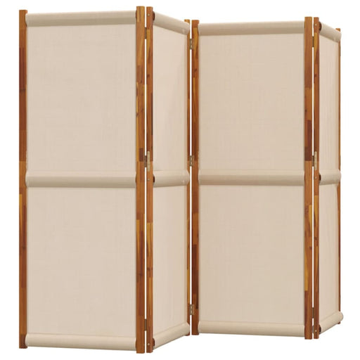 4-panel Room Divider Taupe 280x180 Cm Abbttla