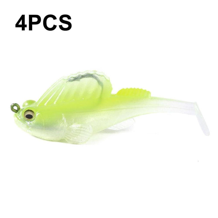 4 Piece 14g Soft Bait For Jumping Fish Defense