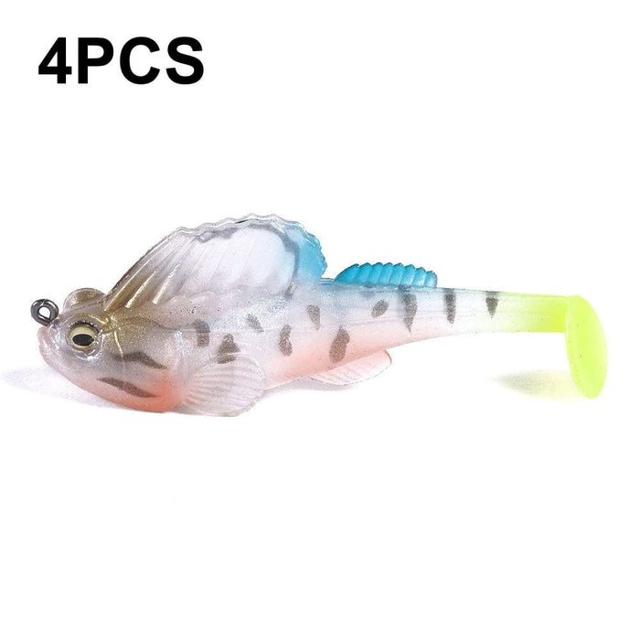 4 Piece 14g Soft Bait For Jumping Fish Defense