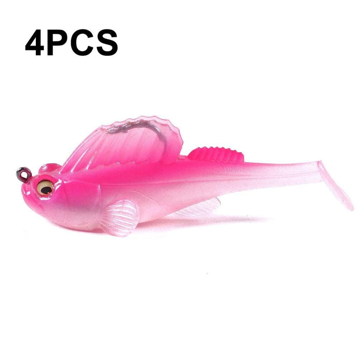 4 Piece 14g Soft Bait For Jumping Fish Defense