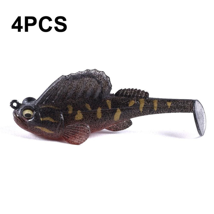 4 Piece 14g Soft Bait For Jumping Fish Defense