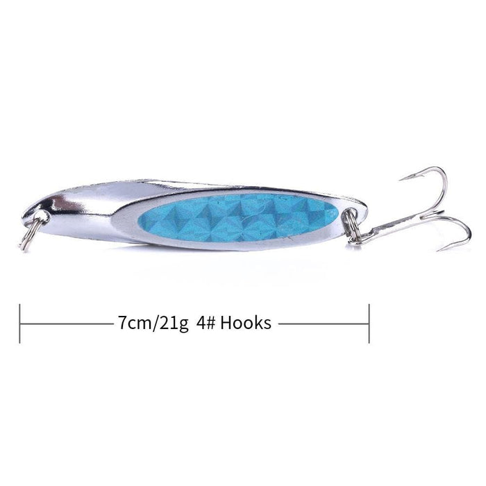 4 Piece 7cm 21g Seabass Sequin Lure Set