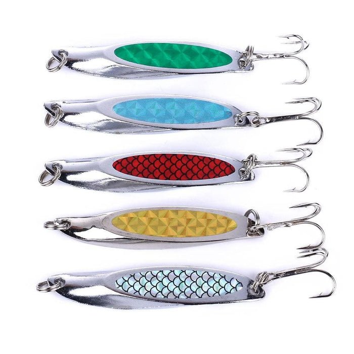 4 Piece 7cm 21g Seabass Sequin Lure Set