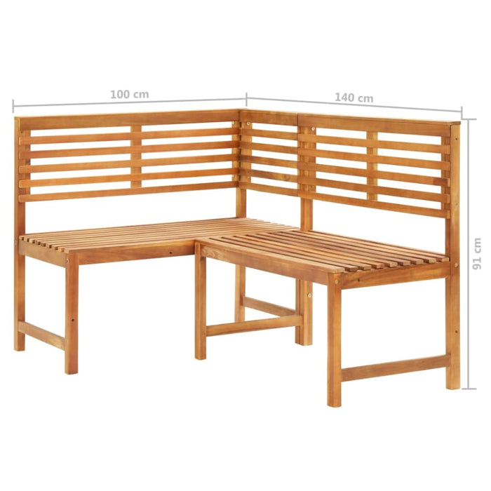 1 Piece Bistro Corner Bench