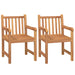 4 Piece Garden Dining Set Solid Wood Teak Topioll