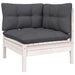 4 Piece Garden Lounge Set With Anthracite Cushions Pinewood