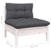 4 Piece Garden Lounge Set With Anthracite Cushions Pinewood