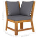 4 Piece Garden Lounge Set With Cushion Solid Acacia Wood