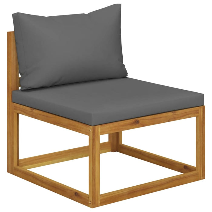 4 Piece Garden Lounge Set With Cushion Solid Acacia Wood