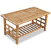 4 Piece Garden Lounge Set With Cushions Bamboo Atopk