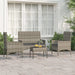 4 Piece Garden Lounge Set With Cushions Grey Poly Rattan