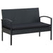 4 Piece Garden Lounge Set With Cushions Poly Rattan Black