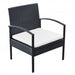 4 Piece Garden Lounge Set With Cushions Poly Rattan Black