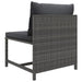 4 Piece Garden Lounge Set With Cushions Poly Rattan Grey