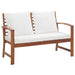 4 Piece Garden Lounge Set With Cushions Solid Acacia Wood