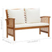 4 Piece Garden Lounge Set With Cushions Solid Acacia Wood