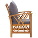 4 Piece Garden Lounge Set With Cushions Solid Acacia Wood