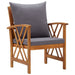 4 Piece Garden Lounge Set With Cushions Solid Acacia Wood