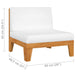 4 Piece Garden Lounge Set With Cushions Solid Acacia Wood