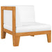 4 Piece Garden Lounge Set With Cushions Solid Acacia Wood