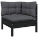 4 Piece Garden Lounge Set With Cushions Solid Pinewood