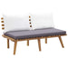 4 Piece Garden Lounge Set With Cushions Solid Wood Acacia