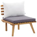 4 Piece Garden Lounge Set With Cushions Solid Wood Acacia