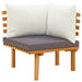 4 Piece Garden Lounge Set With Cushions Solid Wood Acacia