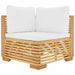 4 Piece Garden Lounge Set With Cushions Solid Wood Teak