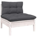 4 Piece Garden Lounge Set With Anthracite Cushions Pinewood