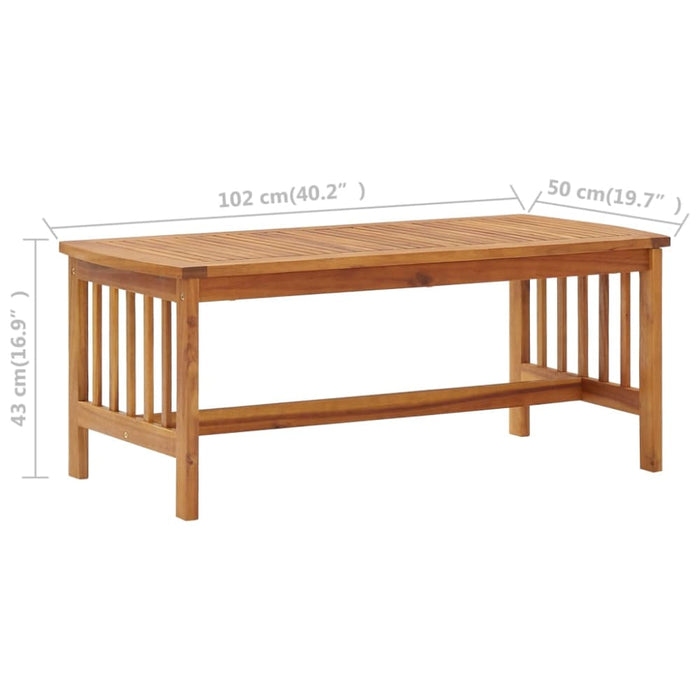 4 Piece Garden Lounge Set Solid Acacia Wood Tbpikio