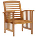 4 Piece Garden Lounge Set Solid Acacia Wood Tbpikio