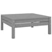 4 Piece Garden Lounge Set Solid Pinewood Grey Nbllok