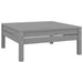 4 Piece Garden Lounge Set Solid Pinewood Grey Nbllxa