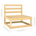 4 Piece Garden Lounge Set Solid Pinewood Tbippaa