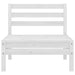 4 Piece Garden Lounge Set Solid Pinewood White Nbllon