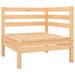 4 Piece Garden Lounge Set Solid Wood Pine Tbnxali