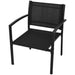 4 Piece Garden Lounge Set Textilene Black Axolx