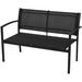 4 Piece Garden Lounge Set Textilene Black Axolx